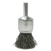 Weiler 10017 Model EBA-21 Crimped Wire Solid End Brush Stainless Steel 3/4 In x 0.006 In Wire 22000 RPM