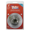 Weiler 36038 Vortec Pro Knot Wire Cup Brush, 3 in dia, 5/8 in-11 Arbor, 0.02 in Carbon Steel Wire