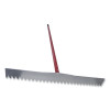 Marshalltown RED700083C Magnesium Asphalt Lute Rake, 36 in Blunt Blade, 7 ft Aluminum Handle