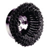 Weiler 12556 Heavy-Duty Knot Wire Cup Brush, 6 in Dia., 5/8-11 UNC Arbor, 1 3/8 x .023 Wire