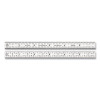 L.S. Starrett 51374 Steel Rule, 6 in, 16R, Steel, Full-Flexible