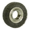 Weiler 06080 Medium-Face Crimped Wire Wheel, 6 in D x 1 in W, .014 in Steel Wire, 6,000 rpm