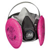 3M 6291 Half Facepiece P100 Respirator Assembly Size Medium