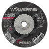 Weiler 56429 Wolverine Combo Wheel, 4-1/2 in dia, 1/8 Thick, 5/8 in - 11 UNC Arbor, 24 Grit