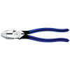 Klein Tools D213-9 Lineman's High Leverage Pliers Square Nose 9-1/4 Inch 25/32 Inch Cut Plastic Dipped
