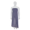 MCR Safety O63R4 Blue Vinyl Apron, 35 in W,  48 in L, 6 mil Thickness, Raw Edges