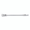 GEARWRENCH 81363T 90T Ratchet, Tear Drop, 1/2 in Drive, 24.00 in OAL, Alloy Steel, Full Polish Chrome, Locking Flex Handle