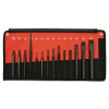 Mayhew Tools 61044 #7014-K 14-Piece Punch and Chisel Kit Pointed Round