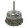 Weiler 14306 Model UC-2 Stem Mounted Crimped Wire Cup Brush 2 In x 0.0118 In Steel 1/4 In Stem