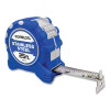 Komelon USA SS125 Stainless Steel Tape Measure, 25 ft x 1 in W, SAE, Blue/White
