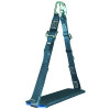 MSA SSH3505017 Bosun Chair, 5 in W, 16-1/2 in L, Padded Aluminum Seat, Black Nylon Straps, Includes 2 Carabiners