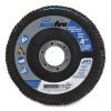 Norton 77696090083 Bluefire R860 Flap Disc, 4-1/2 in dia, 60 Grit, 7/8 in-11 Arbor, 13300 RPM, Type 27 Flat