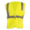 OccuNomix ECOIMZY2X High Visibility Value Mesh Standard Zipper Safety Vests, 2X-Large