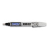 DYKEM 44709 RINZ OFF Water Removable Temporary Marker, White, Broad Threaded Cap