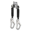 MSA VTOHW-012-RA-A V-TEC Personal Fall Limiter, Twin Leg, 6 ft, 400 lb Load Cap, AL36CL Top Connector, TLALTAK Bottom Connector