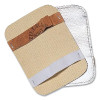 Tillman 550X Aluminized Back-Hand Pad, 550X Aluminized Rayon, 5-1/2 in W x 7-1/2 in H, Economy Double Layer, Tan