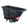 Rubbermaid Commercial FG130600BLA Rotomolded Tilt Truck, 1/2 yd Capacity Vol, 1400 lb Load Capacity, Black