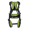 Miller by PIP H7CC2A4 H700 Full Body Harness, Side D-Rings, 4X-Large, QC Chest Buckle/Tongue Leg Buckles, CC2