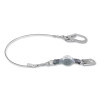 MSA 10201356 V-SERIES Standard Shock Absorbing Lanyard, 6 ft, Single, Small/Large Snaphooks, Cable, Fixed, 310 lb