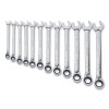 DeWalt DWMT19232 12 Piece Reversible Ratcheting Wrench Set, SAE, 1/4 in to 7/8 in