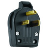 Eaton Crouse-Hinds S42SP Plug and Receptacle, Angled Male Power Plug, Non-Grounding, Straight Blade, Universal, NEMA 6-30P/6-50P