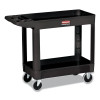 Rubbermaid Commercial FG450088BLA Utility Cart, 500 lb Load Capacity, 17-7/8 in W x 39-1/4 in D x 33-1/4 in H, Black
