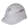 Klein Tools 60105 Hard Hat 4 Point Suspension Vented Cap White