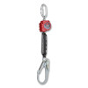 PROTECTA 3100508 PROTECTA Personal Self Retracting Lifeline, 6 ft, Web, Carabiner Top Connector, Rebar Snap Hook, 310 lb, Single Leg