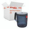 WypAll 53688 Reach Towel System Dispenser, Portable/Mountable, Plastic, Black, Center Pull