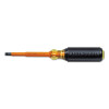 Klein Tools 6024INS Insulated Screwdriver, Cabinet Tip, 1/4 in
