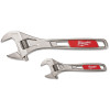 Milwaukee Tool 48227400 2-Piecec Adjustable Wrench Set, 6 in/10 in, Steel