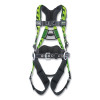 Miller by PIP AirCore ACA-QC-BDP/UGN Construction Harness with Lumbar Pad Universal Quick-Connect Green Tool Belt Loops