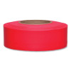 Presco TFRG Taffeta Flagging Tape, 1-3/16 in x 150 ft, Flourescent Red