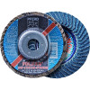 Pferd 62950 POLIFAN Flap Disc, Zirconia Alumina, 4-1/2 in dia, 36 Grit, 5/8 Arbor