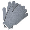 MCR Safety 9507SM Heavy Weight String Knit Gloves, Small, Knit-Wrist, Gray