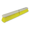 Weiler 42166 Perma-Sweep Floor Brush, 24 in Foam Block, 3 in Trim L, Yellow Polypropylene