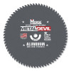 M.K. Morse 102773 Metal Devil Portable Circular Saw Blade, 5/8 in Arbor, 72T, 10 in dia, Aluminum