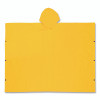 MCR Safety 2000 Schooner Poncho, 0.35 mm, PVC/Polyester, Yellow, Univeral
