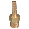 Western Enterprises 40-B Brass Barb Nipple Hose Adaptor Male RH 1/4 Inch