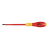 Wiha Tools 32015 SoftFinish Insulated Screwdriver,  Slotted, 8 in L 1000 volt Certified