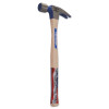 Vaughan 606M Framing Rip Hammer, Forged Steel Head, Straight White Hickory Handle, 18 in, 28 oz Head, Milled Face