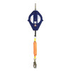 DBI-SALA 7012819273 Ultra-Lok Self Retracting Cable Lifeline, Stainless Steel, 55 ft L, 310 lb, Swivel Snap Hook