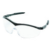 MCR Safety ST110 ST1 Series Protective Eyewear, Clear Lens, Scratch-Resistant, Black Frame, Nylon