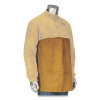 IronCat 7001 Split Cowhide Leather Welding Bib 24 In W x 17 In L Cotton Strap Snaps Golden Yellow