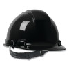 Dynamic 280-HP241R-11 Whistler Cap Style Hard Hat with HDPE Shell, 4-Point Textile Suspension, Black, Ratchet Adjustment