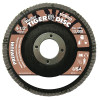 Weiler 50563 Tiger Disc Angled Style Flap Discs,4 1/2",40 Grit,7/8 Arbor,Phenolic Back,Alum