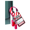 Master Lock 427 Labeled Snap-On Lockout Hasps 2-7/8 in W, 7 in L, Red; 1-3/4 in x 2-1/8 in Inside Jaw dia