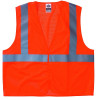 Ergodyne GloWear 8210HL Class 2 Mesh Economy Safety Vest Hook and Loop Orange Size L XL