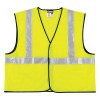 MCR Safety VCL2SLX3 Class 2 Economy Safety Vest Solid Lime 3X-Large ANSI 107
