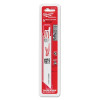 Milwaukee Tool 48005182 SAWZALL Standard Metal Cutting Blade, 6 in L, 14 TPI, For Scheduled 80 Pipe/Angle Iron, 5 EA/PKG